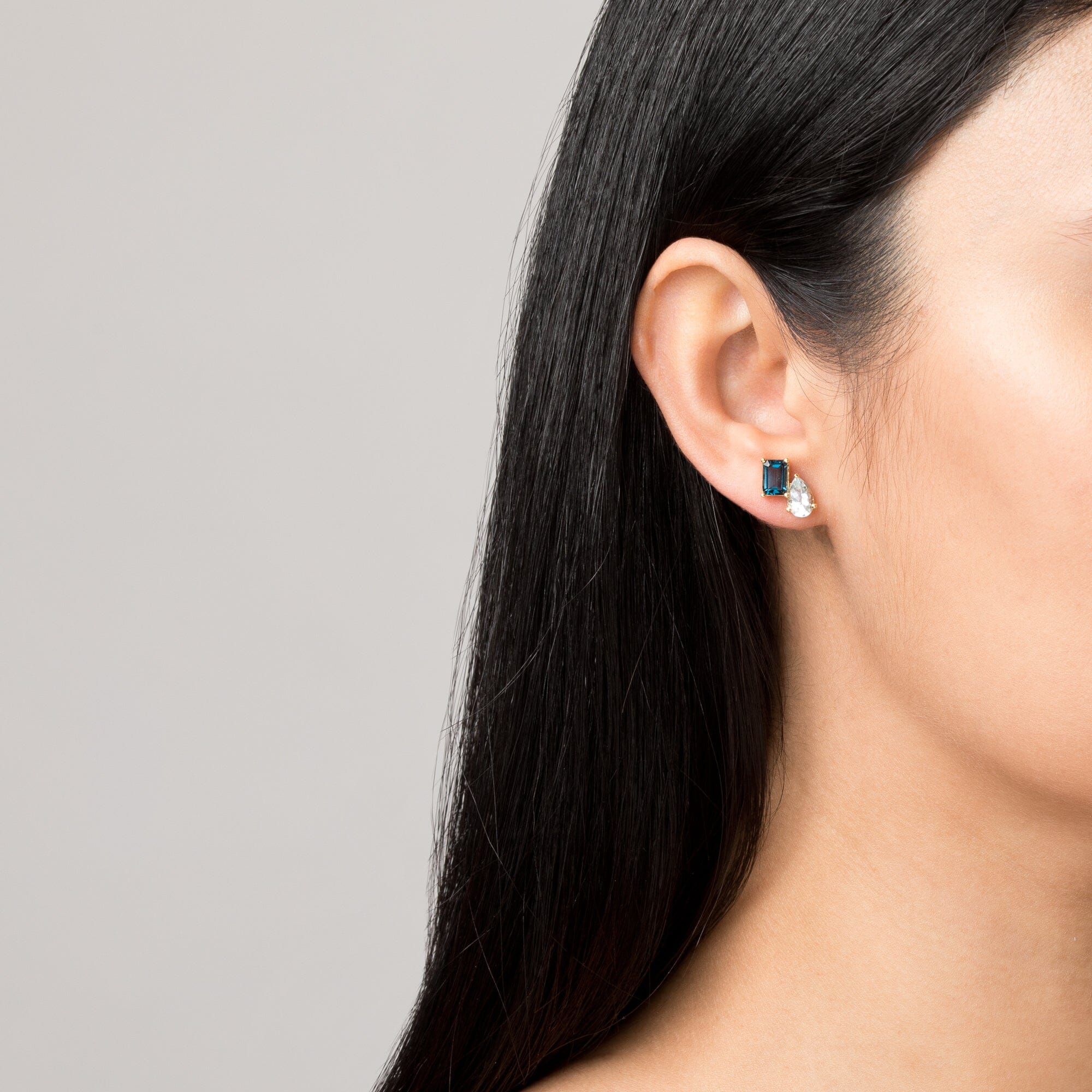 Toi et Moi Gemstone Heirloom Earring