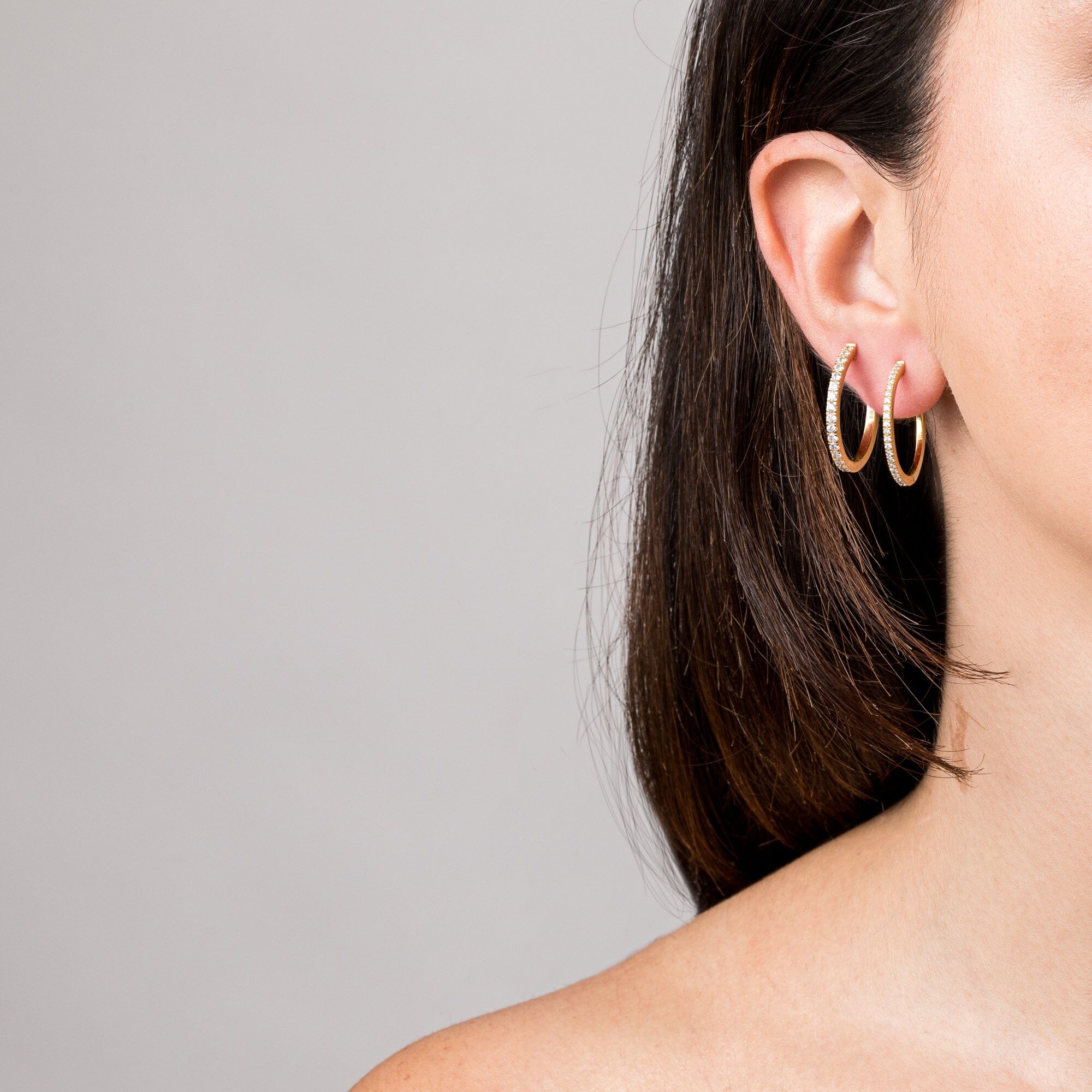 Lab Grown Diamond Hoop Earrings