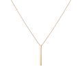 Short Gold Bar Drop Necklace Yellow Gold Vermeil 14k Yellow Gold 18k Yellow Gold First