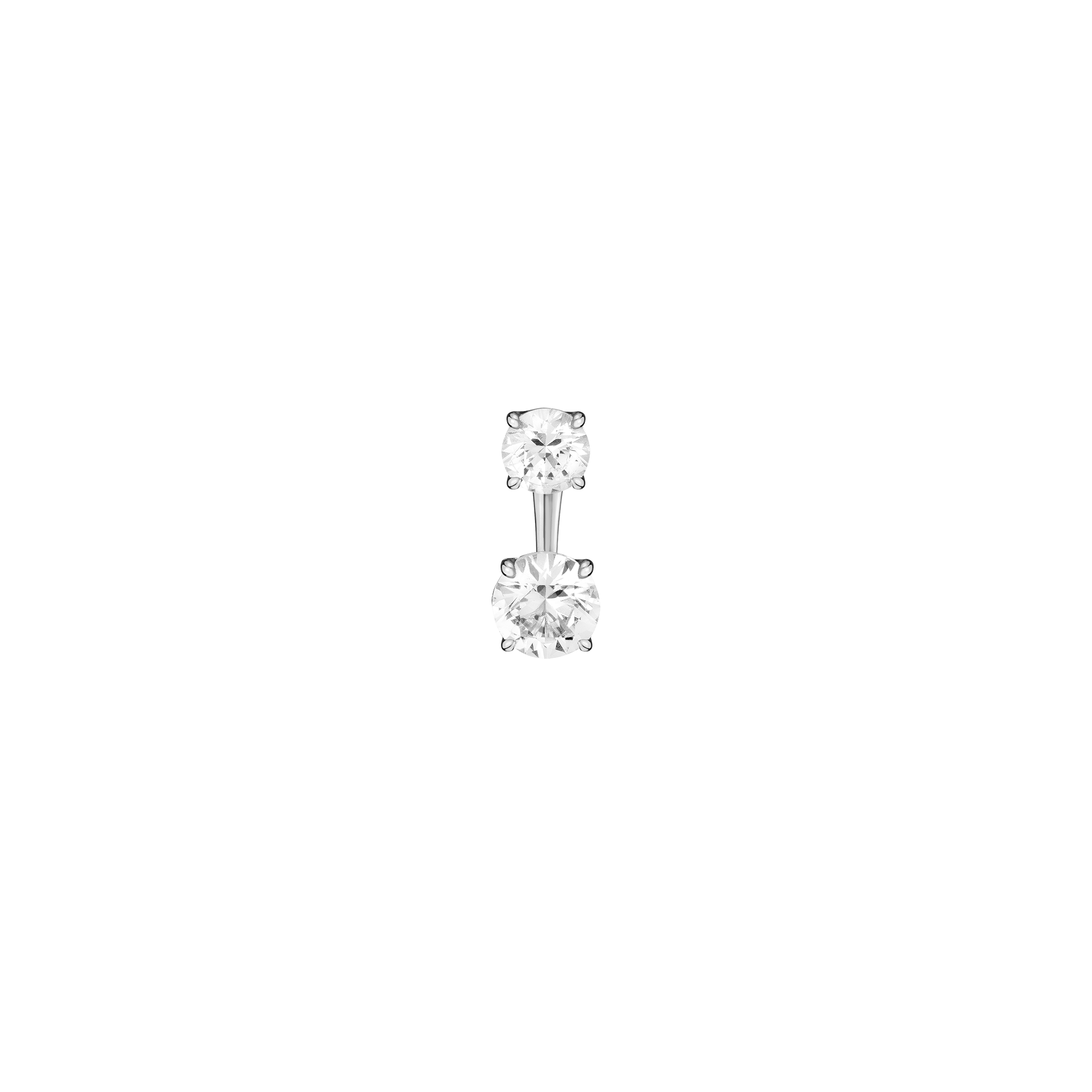 Lab Grown White Sapphire Ear Jacket