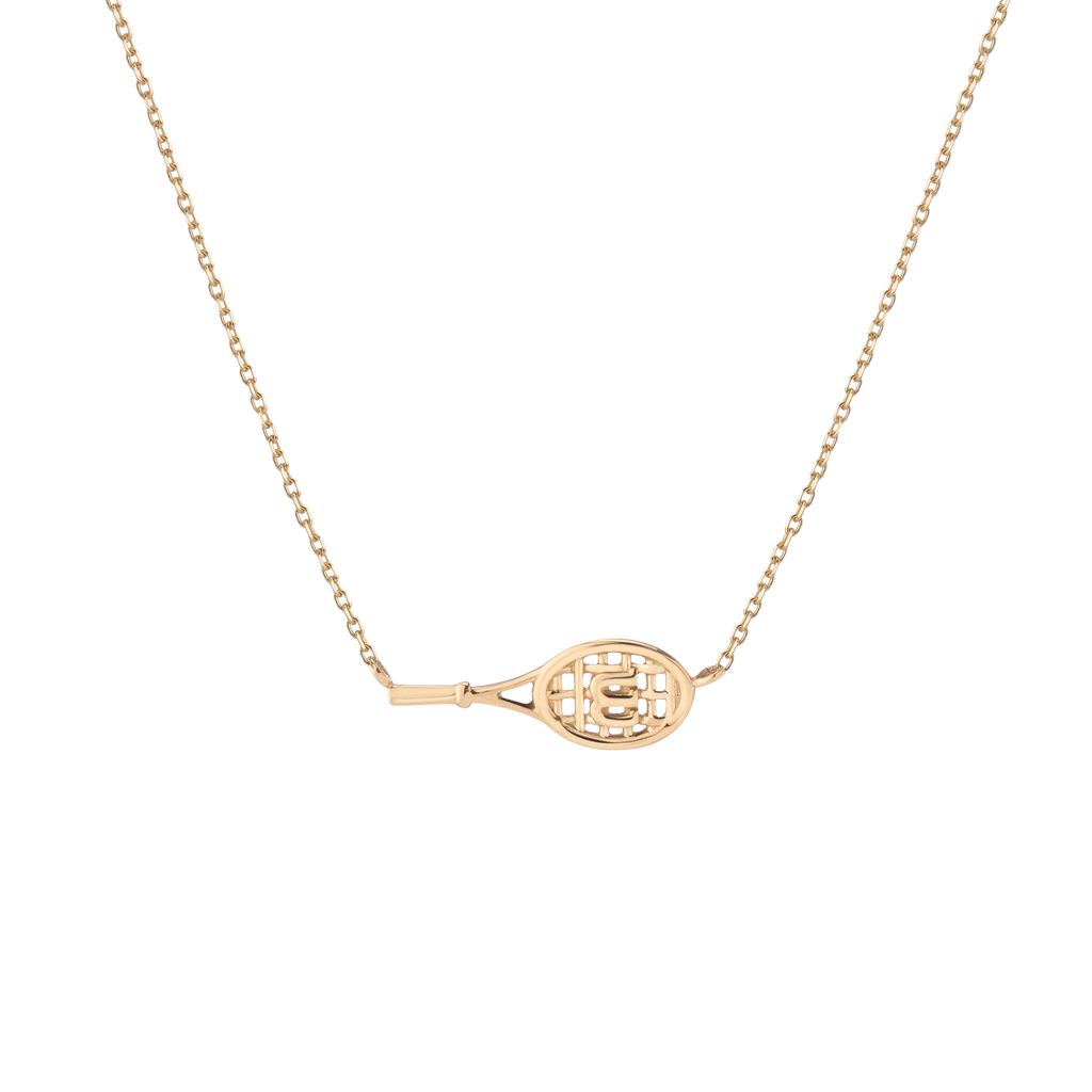 Aurate x Wilson: W Tennis Racket Necklace
