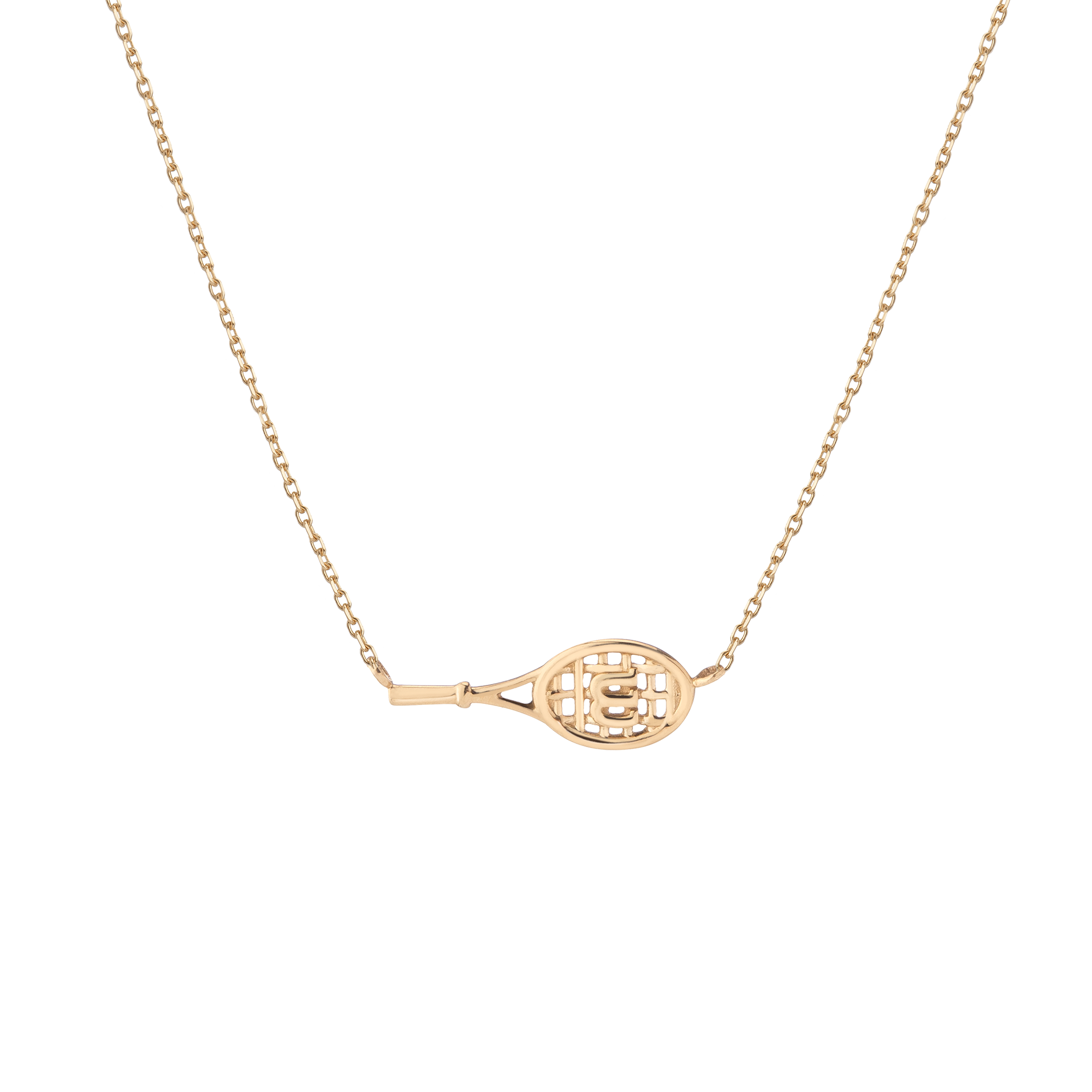 Aurate x Wilson: W Tennis Racket Necklace