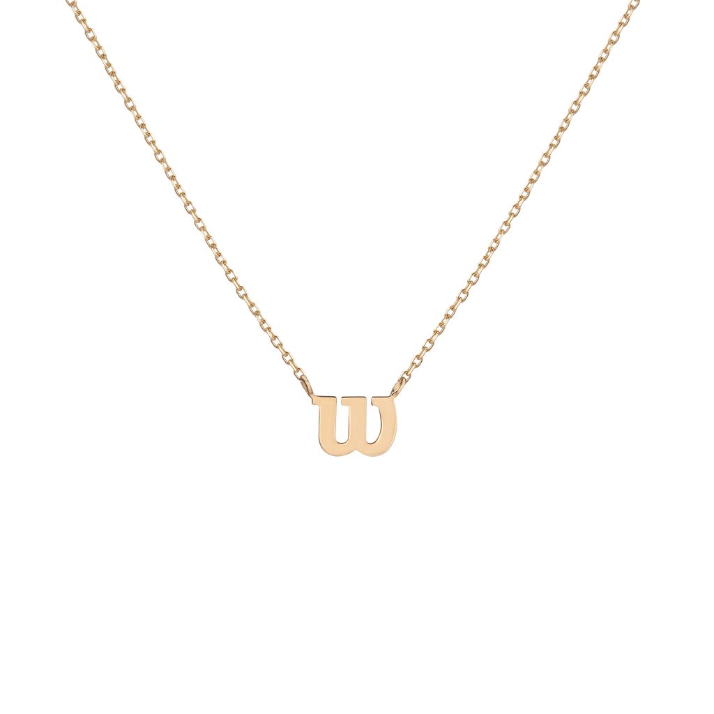 Aurate x Wilson: Dainty W Necklace