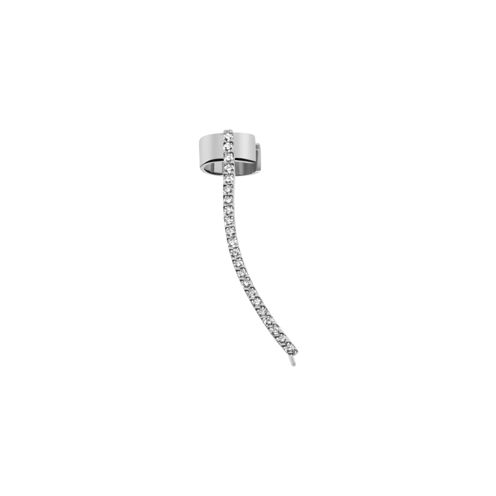 Archival Path Ear Climber Cuff