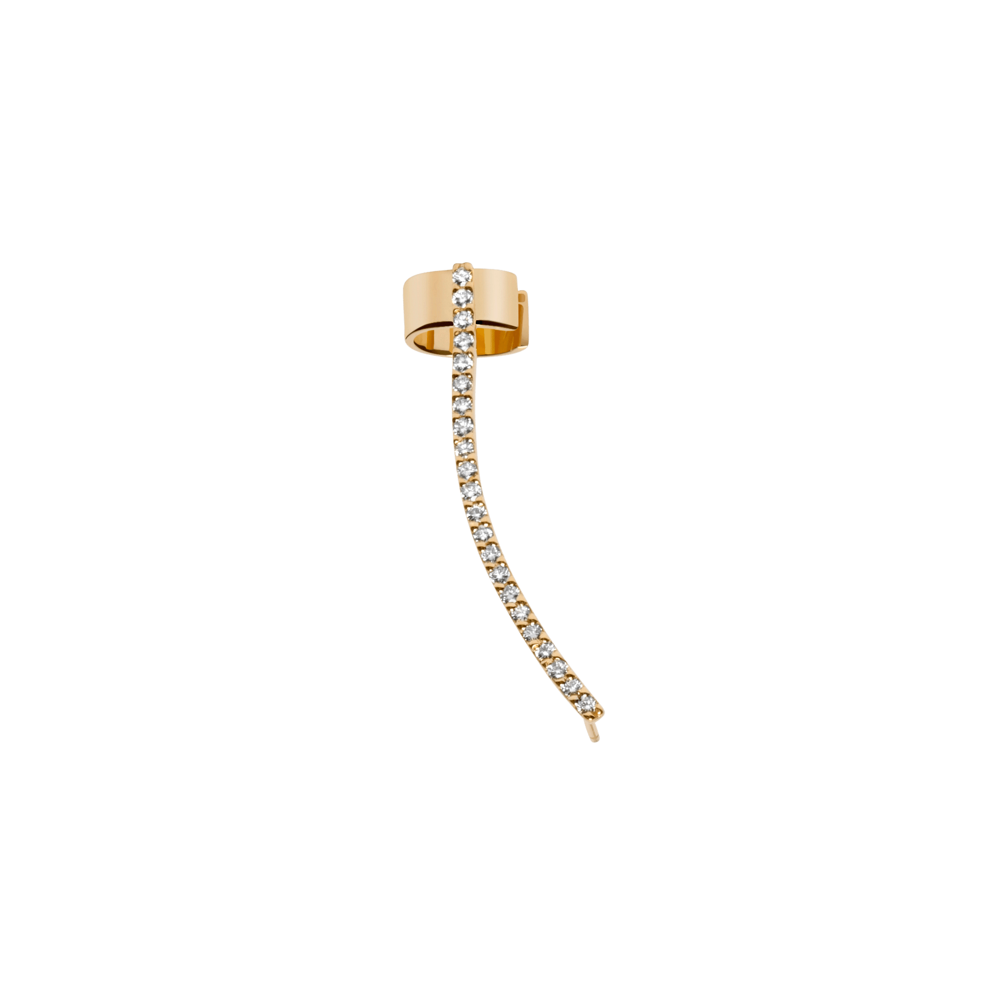 Archival Path Ear Climber Cuff