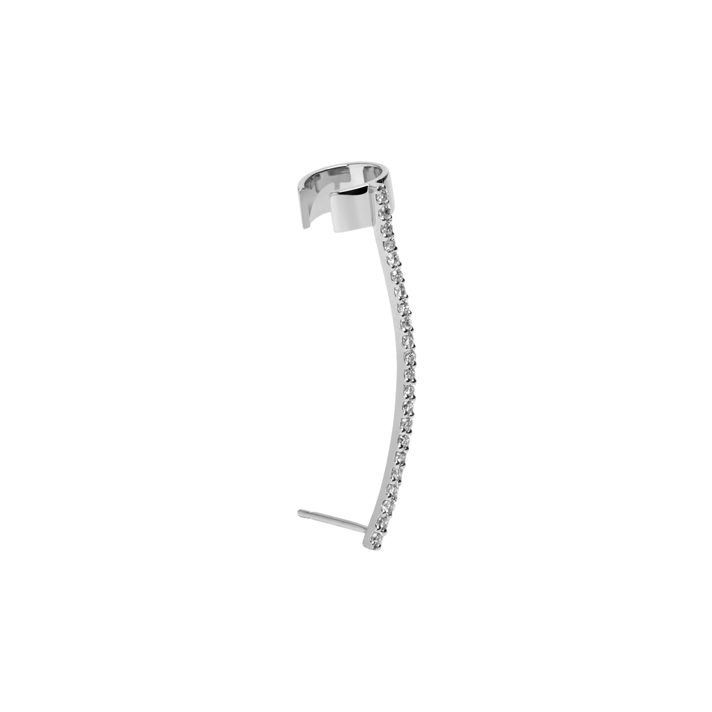 Archival Path Ear Climber Cuff