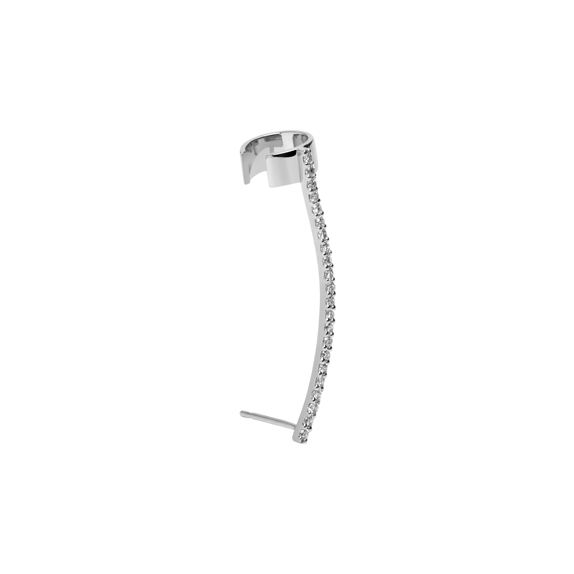 Archival Path Ear Climber Cuff