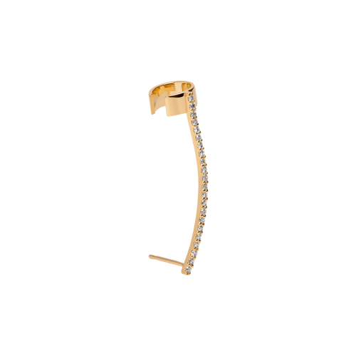 Archival Path Ear Climber Cuff