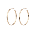 Hoop Earrings Yellow Gold Vermeil 14k Yellow Gold 18k Yellow Gold Half Side      Front First Pair | Single |