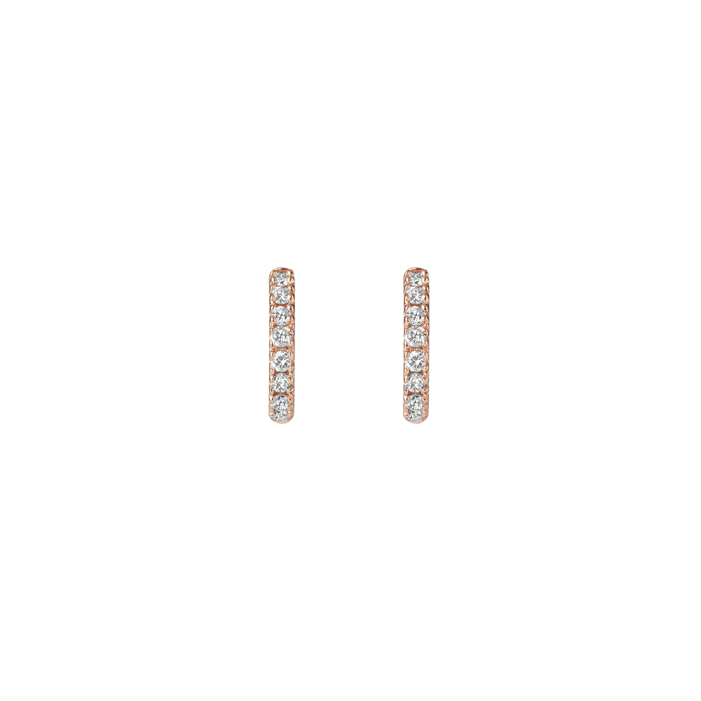 Diamond Huggie Earrings