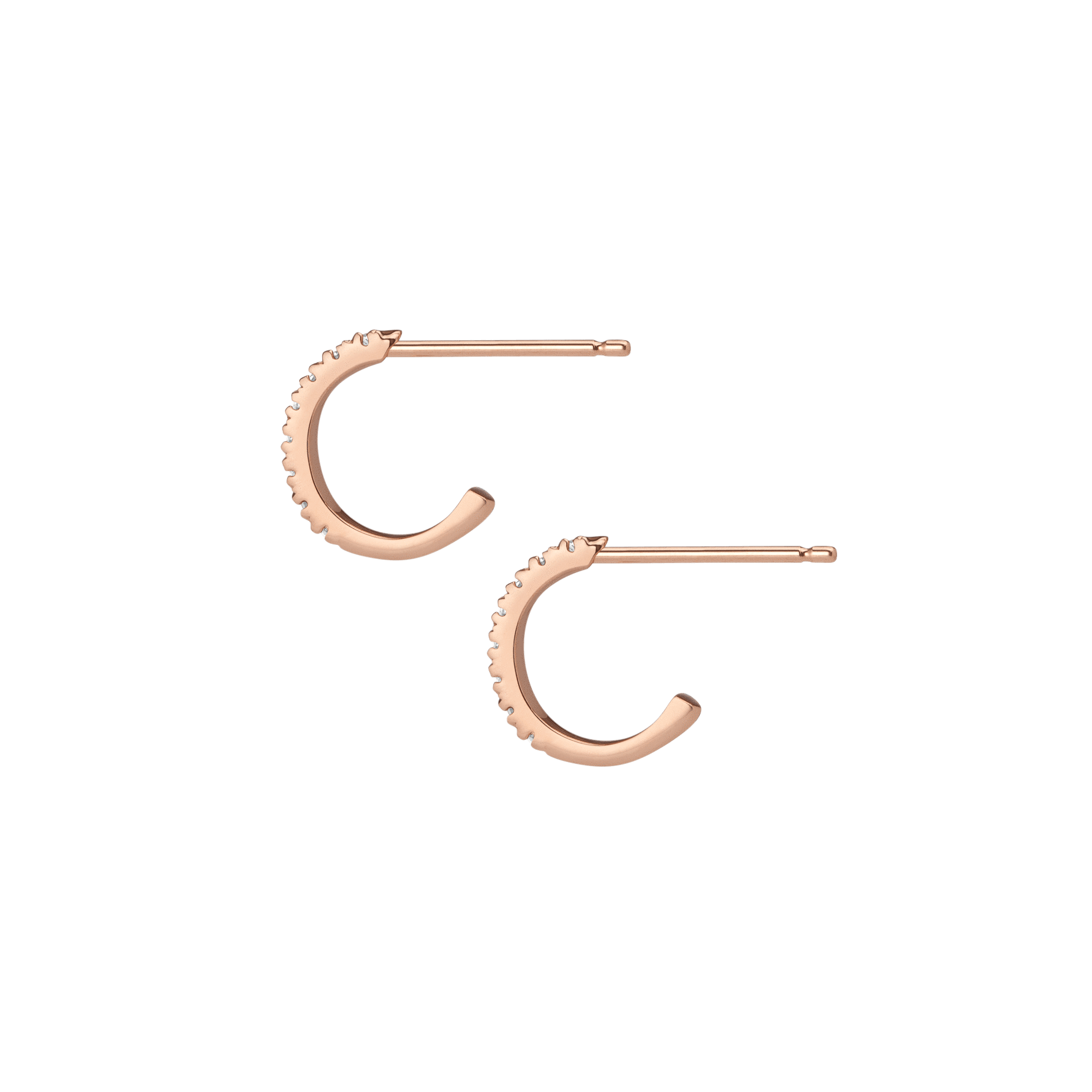 Diamond Huggie Earrings