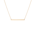 Gold Bar Necklace Yellow Gold Vermeil 14k Yellow Gold 18k Yellow Gold     Front First