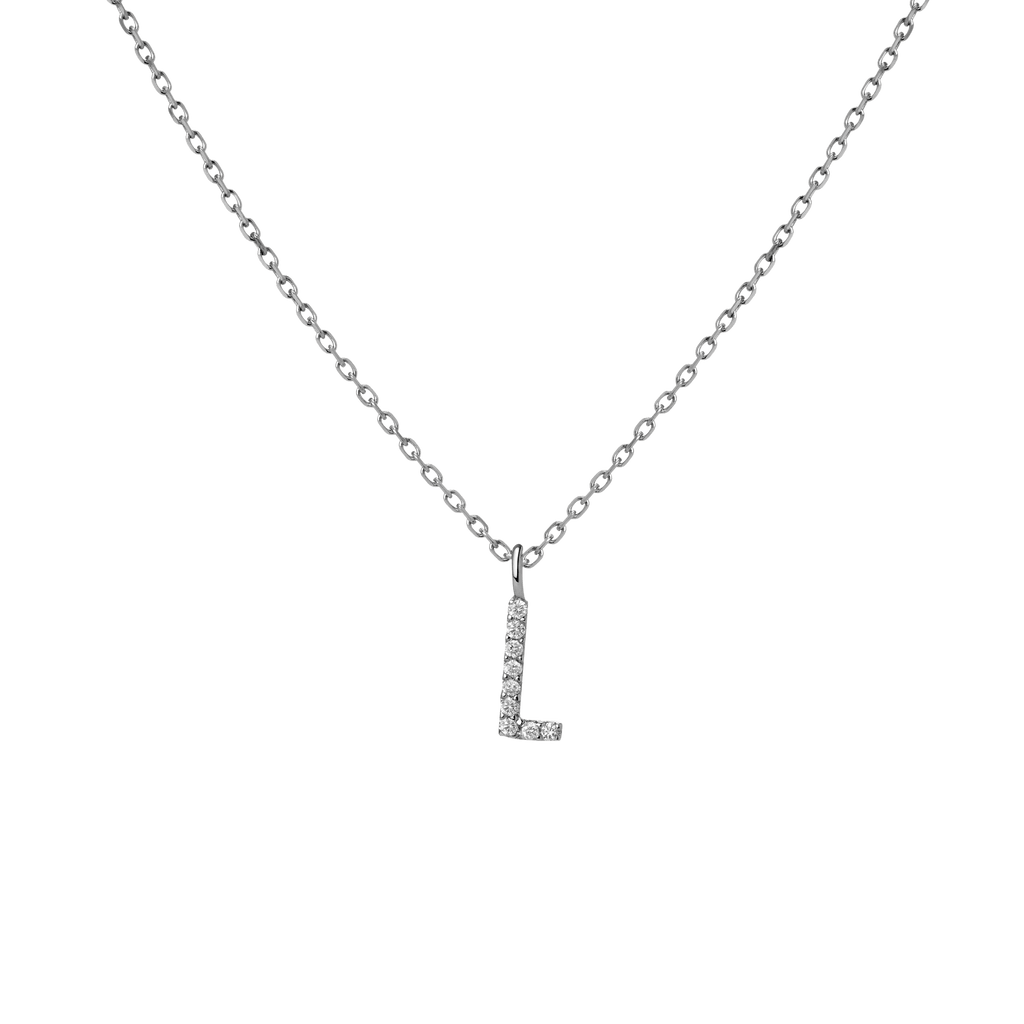 Classic Diamond Letter Necklace