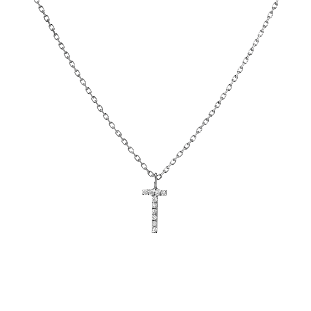 Classic Diamond Letter Necklace