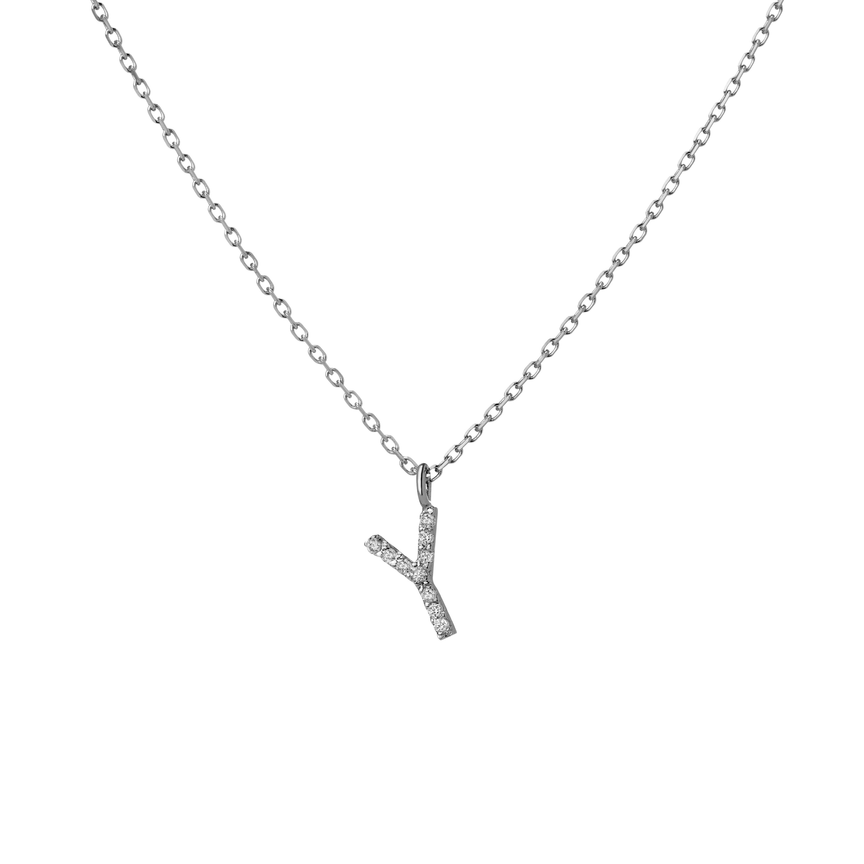 Classic Diamond Letter Necklace