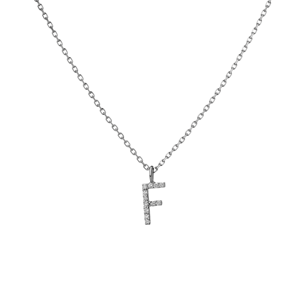 Classic Diamond Letter Necklace