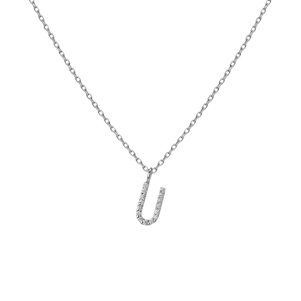 Classic Diamond Letter Necklace