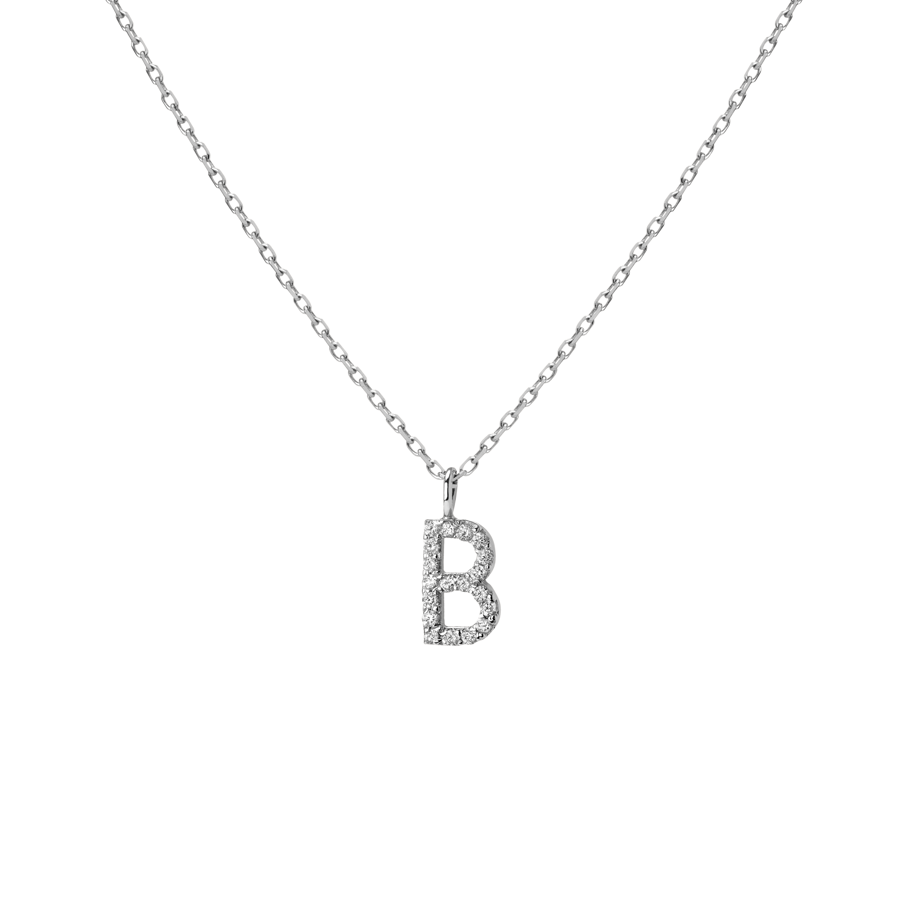 Classic Diamond Letter Necklace