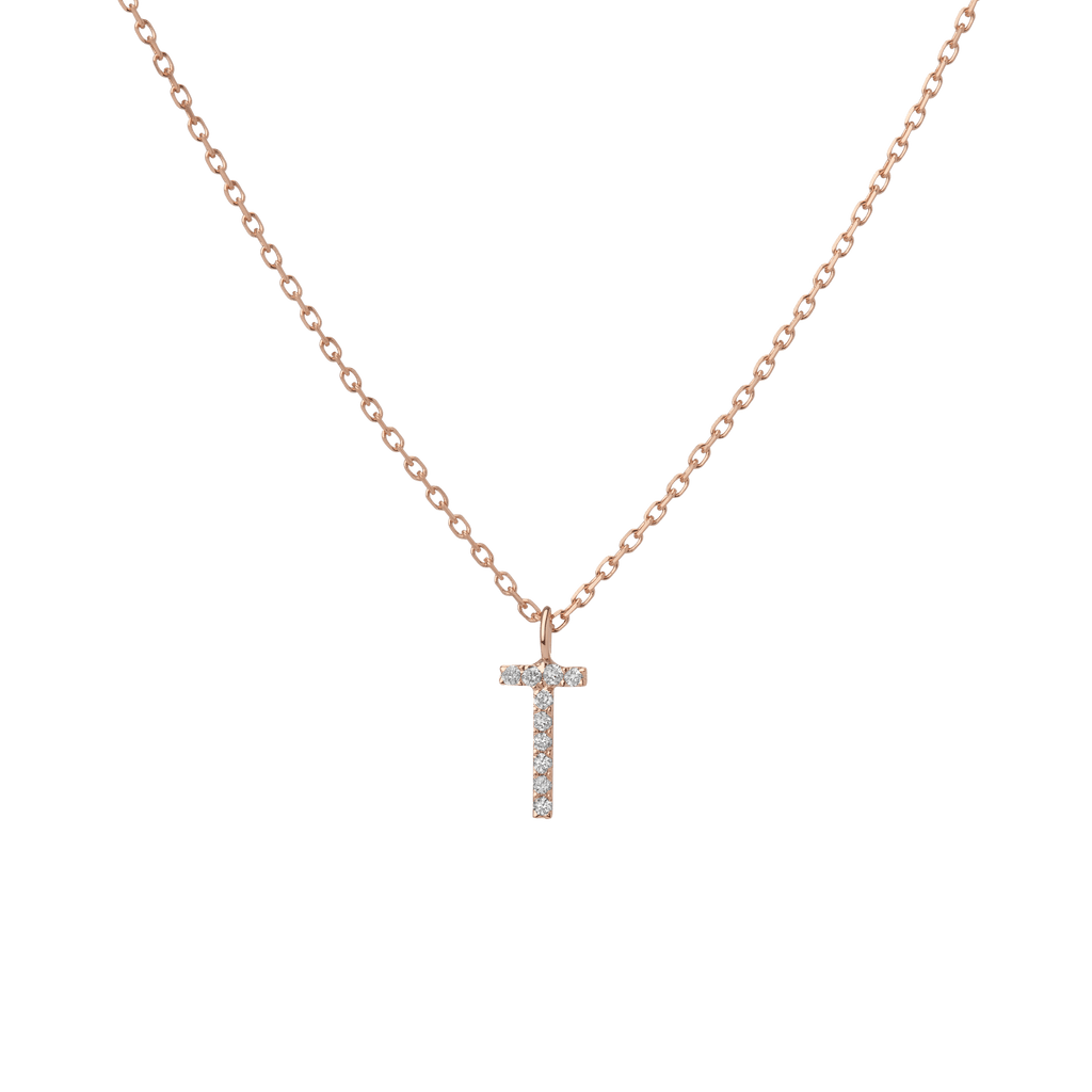 Classic Diamond Letter Necklace