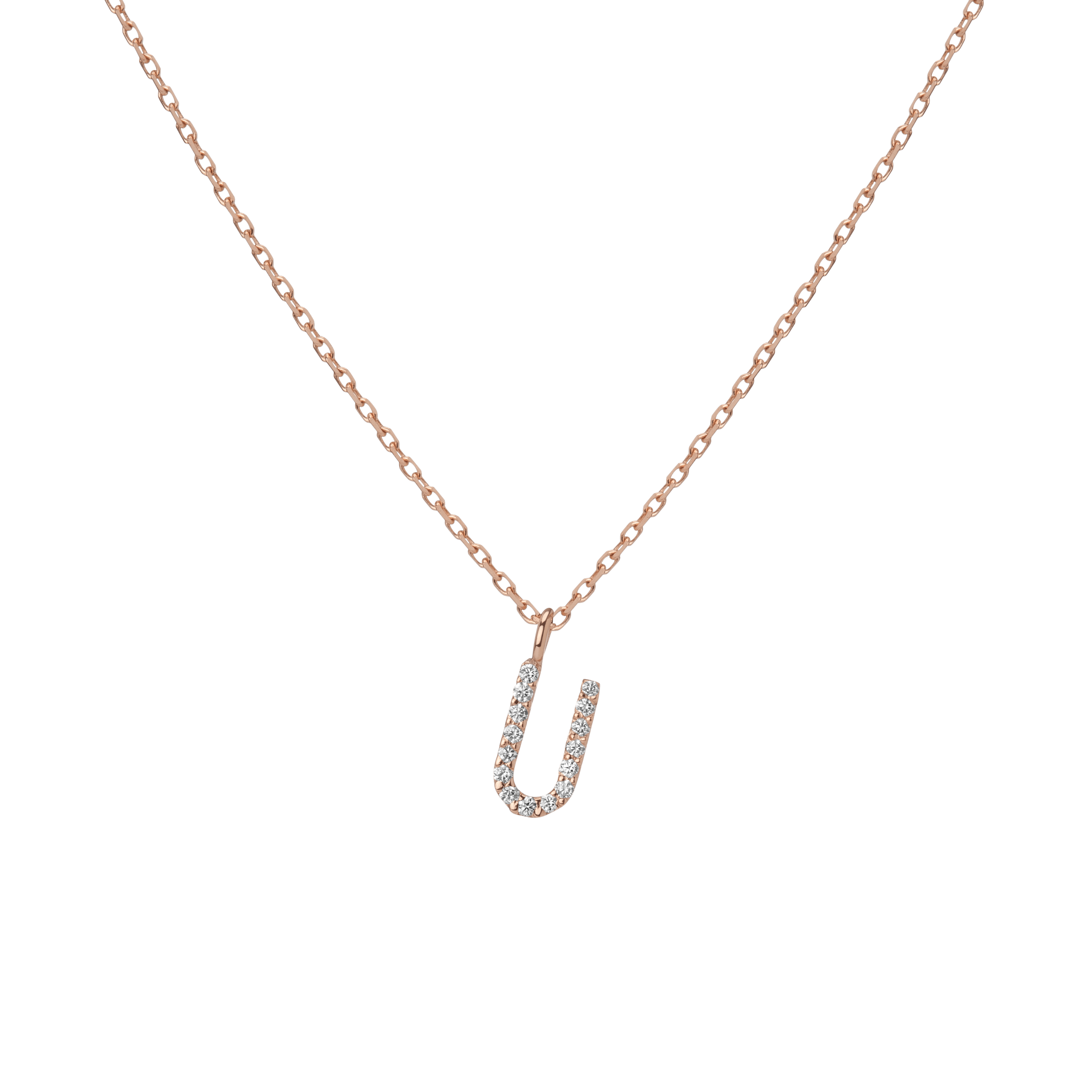 Classic Diamond Letter Necklace