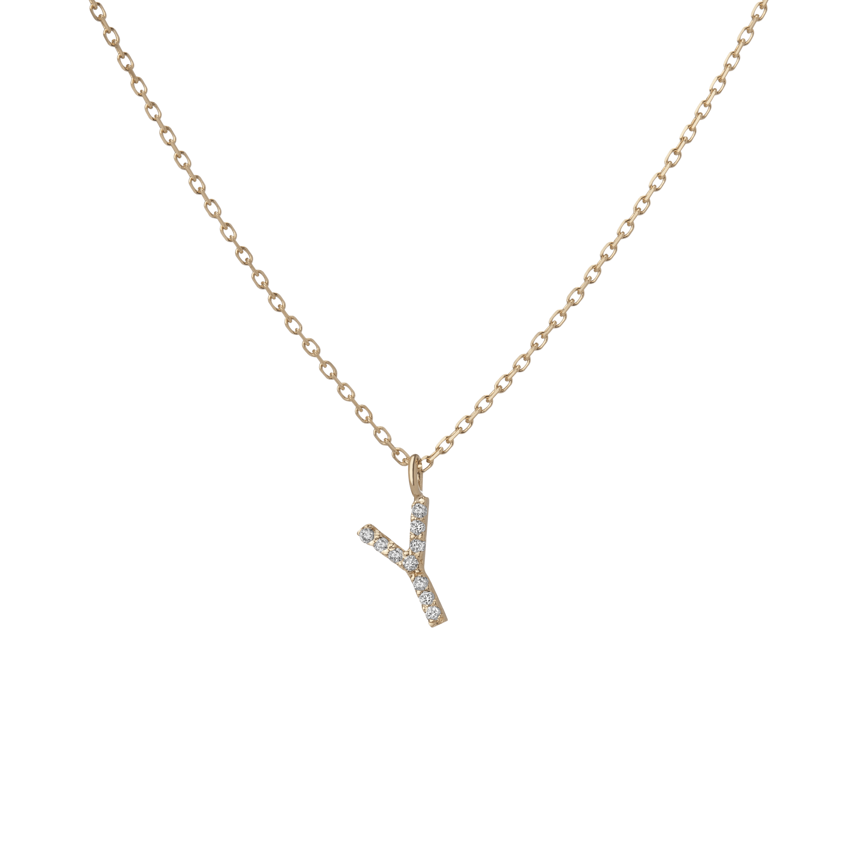 Classic Diamond Letter Necklace