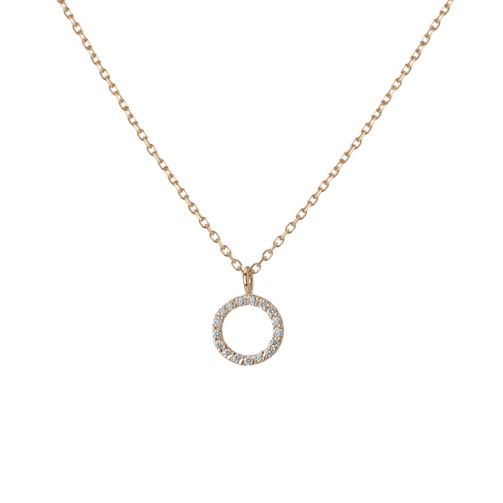 Classic Diamond Letter Necklace