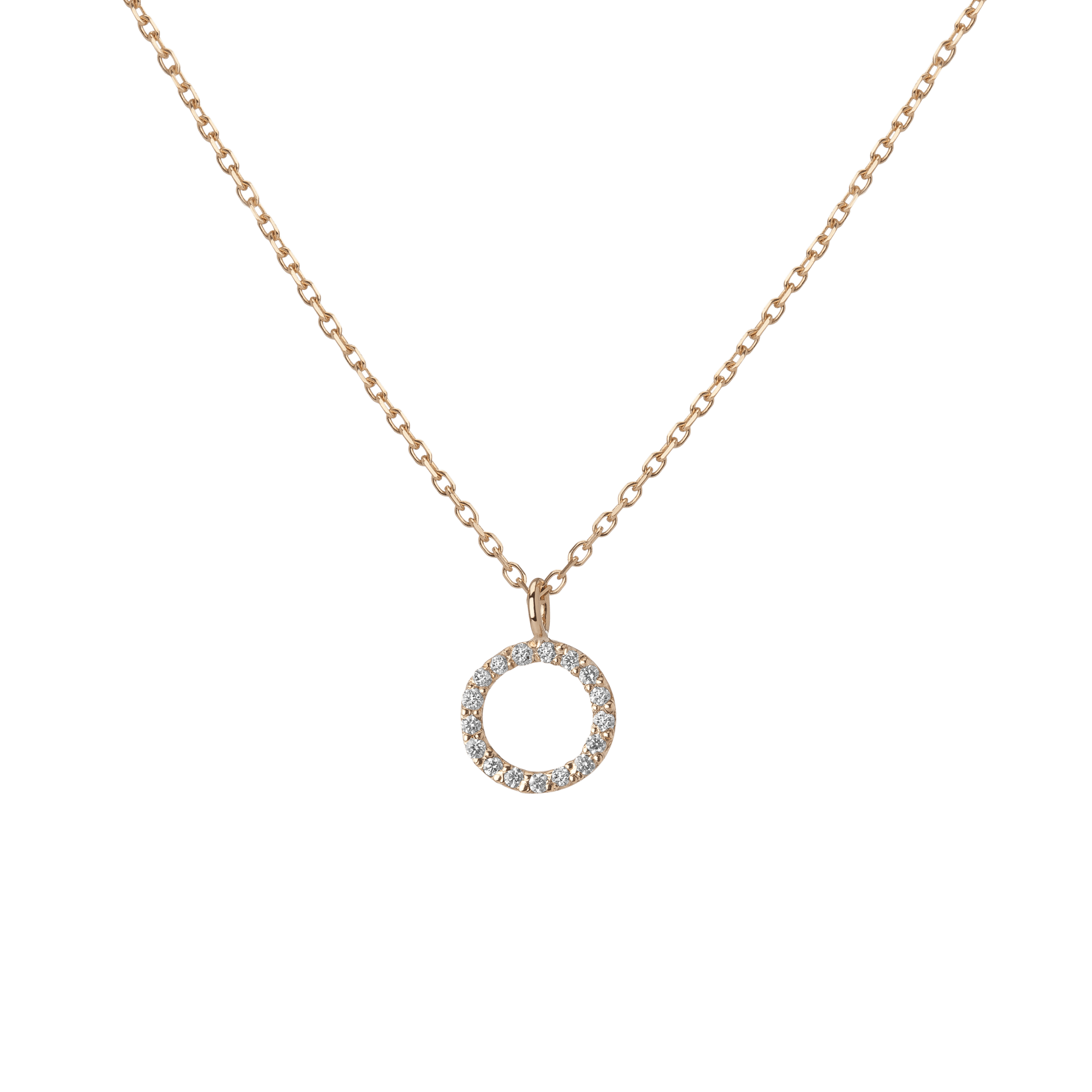Classic Diamond Letter Necklace