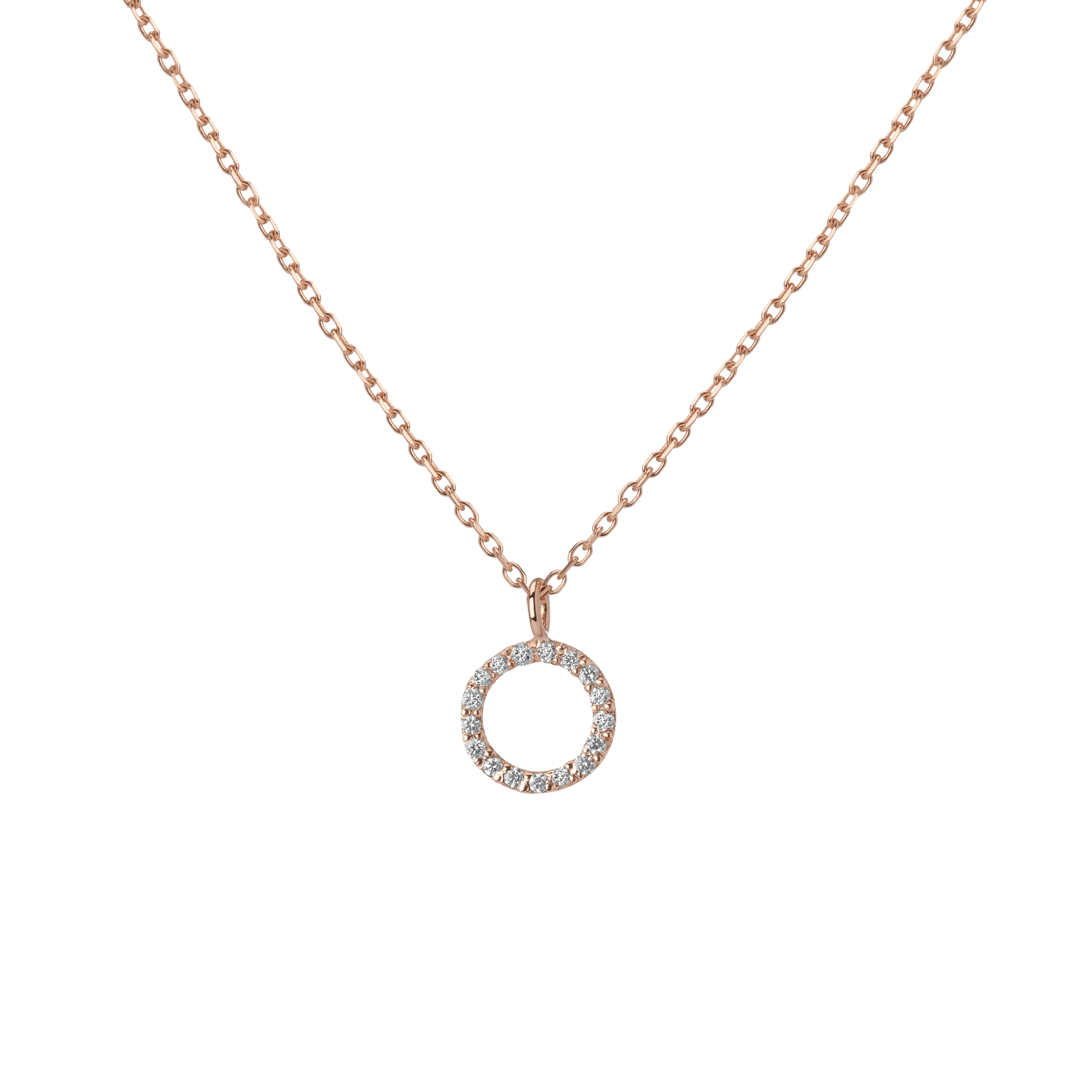 Classic Diamond Letter Necklace