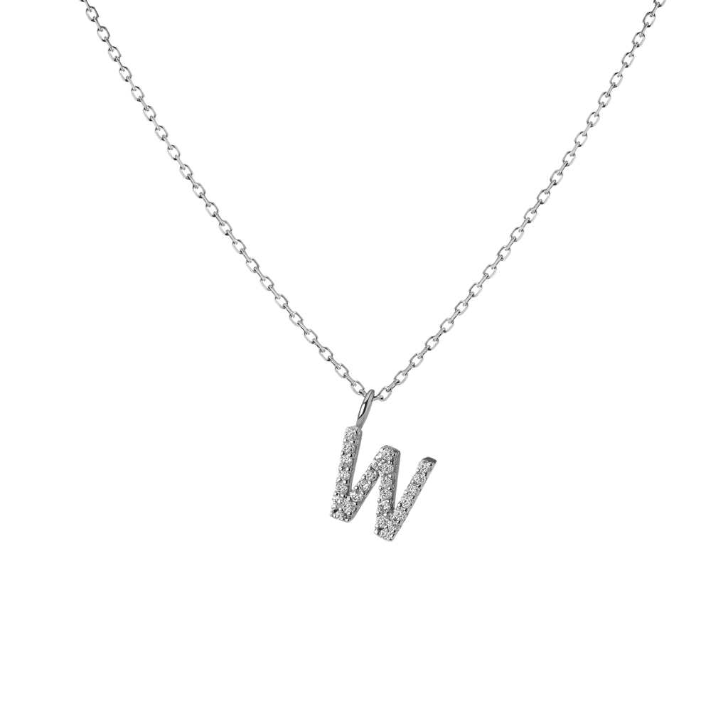Classic Diamond Letter Necklace