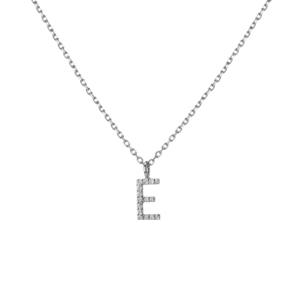 Classic Diamond Letter Necklace