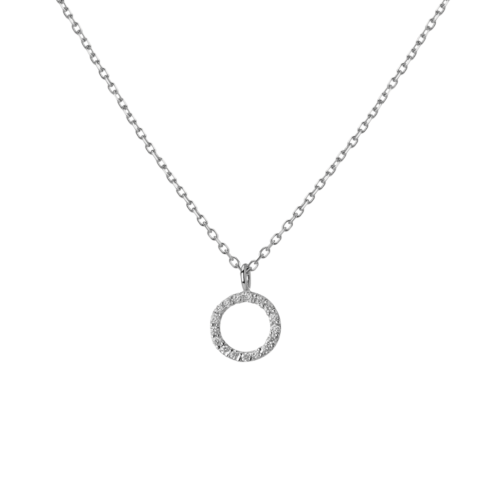 Classic Diamond Letter Necklace