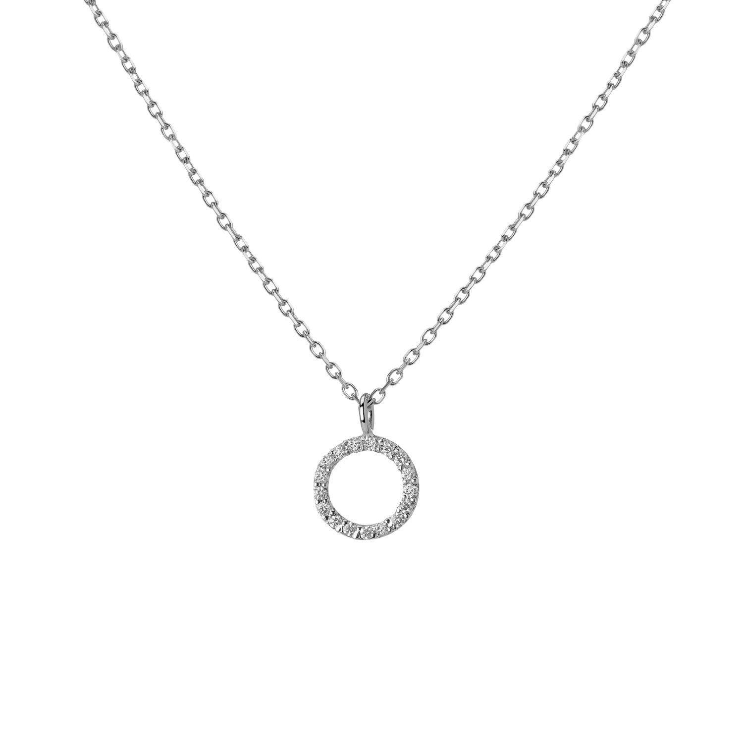 Classic Diamond Letter Necklace