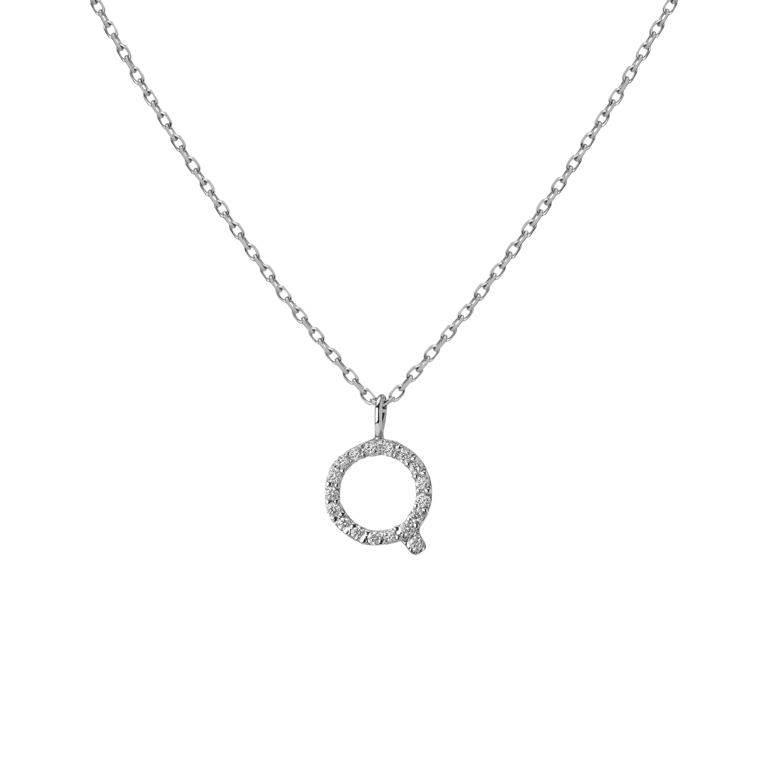 Classic Diamond Letter Necklace