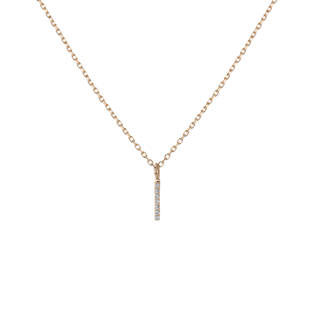 Classic Diamond Letter Necklace