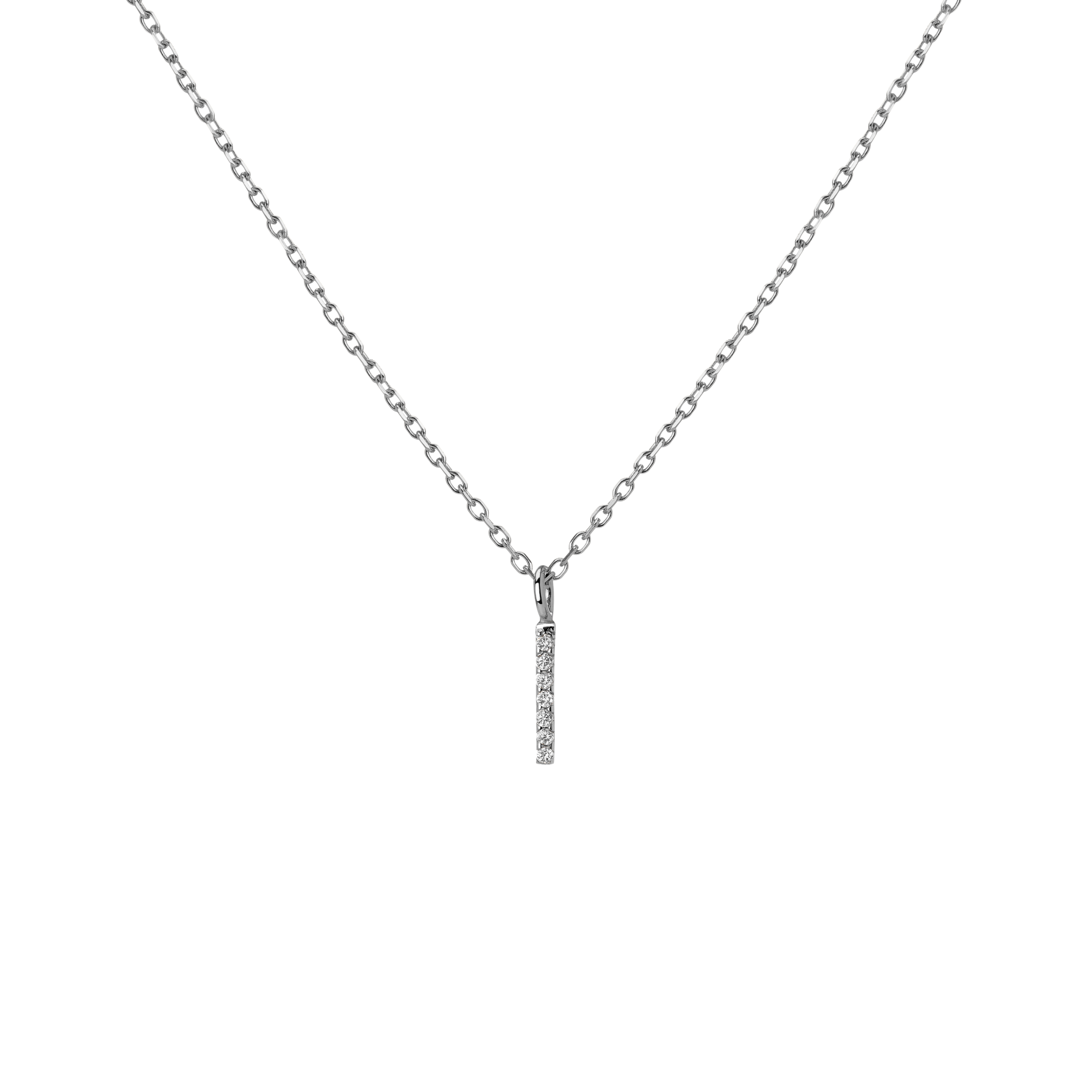 Classic Diamond Letter Necklace