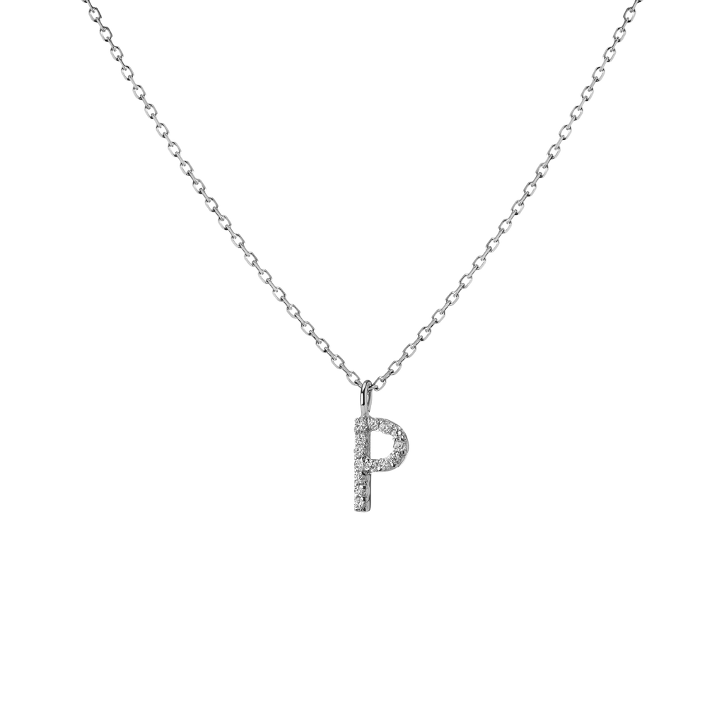 Classic Diamond Letter Necklace