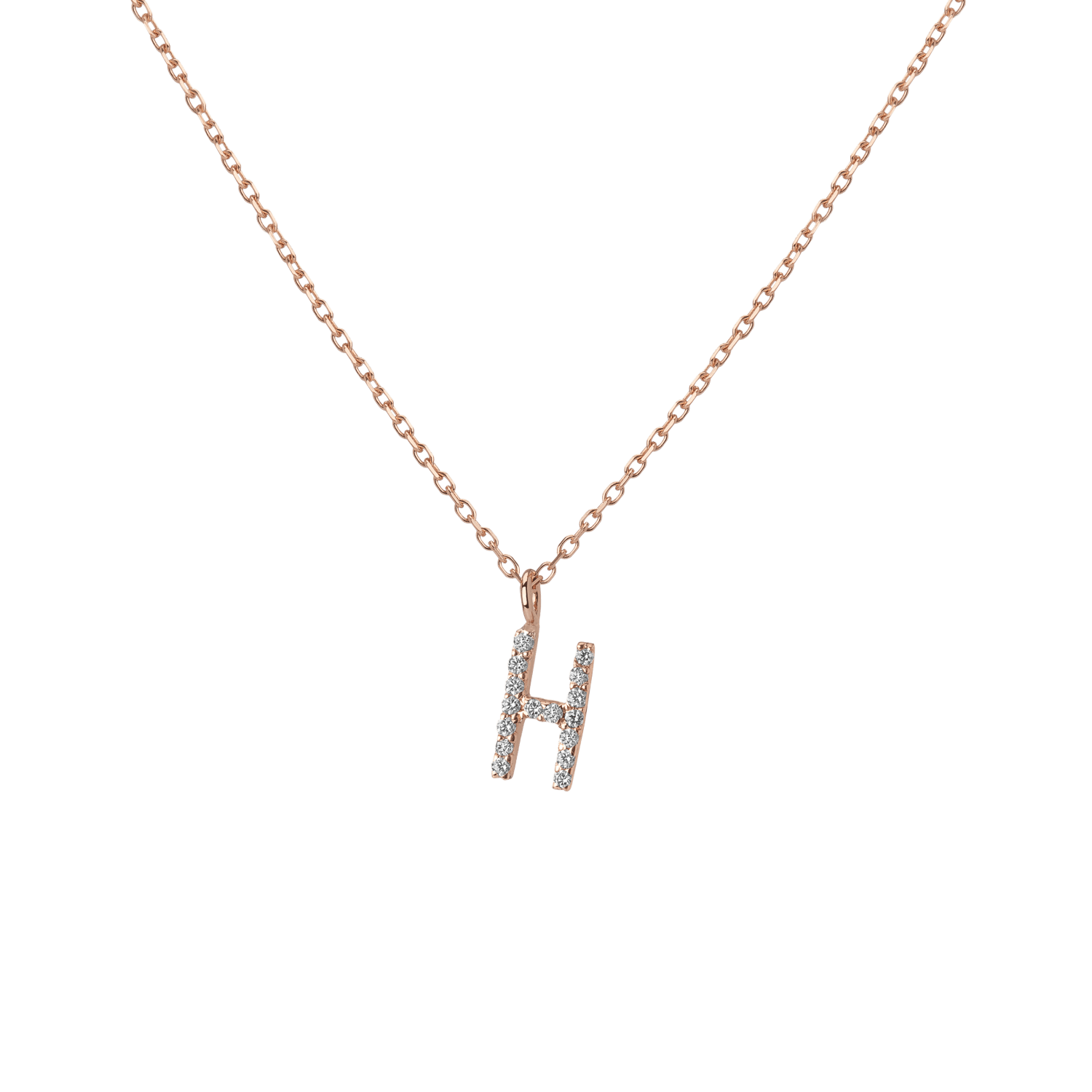 Classic Diamond Letter Necklace