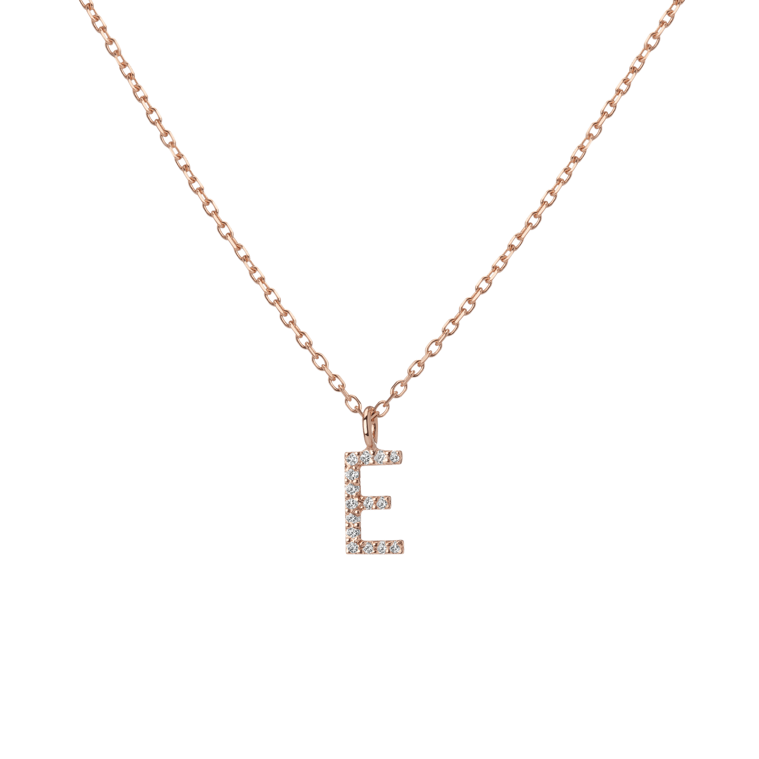 Classic Diamond Letter Necklace
