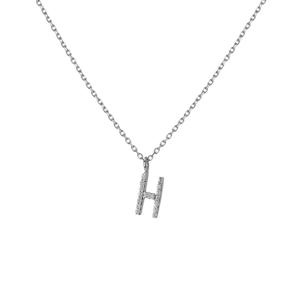 Classic Diamond Letter Necklace