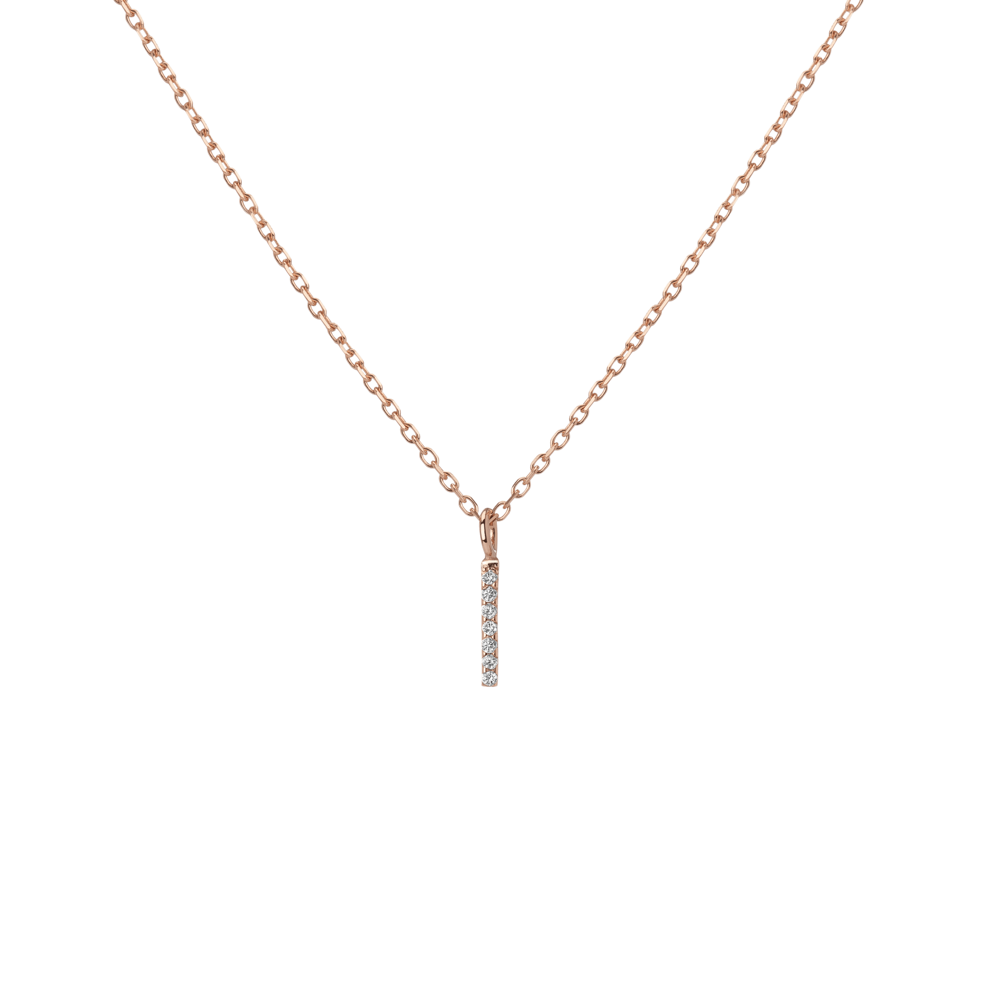 Classic Diamond Letter Necklace