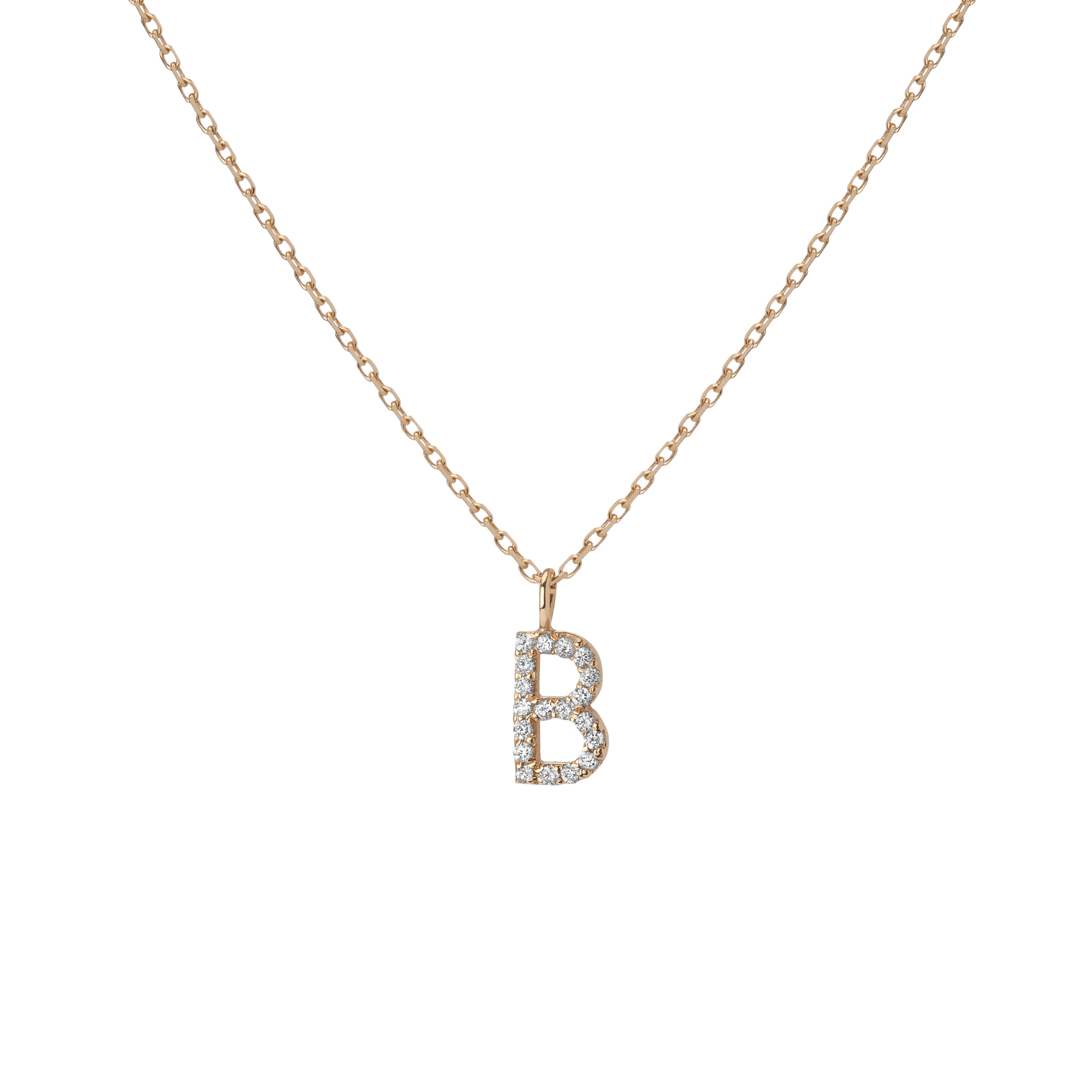 Classic Diamond Letter Necklace