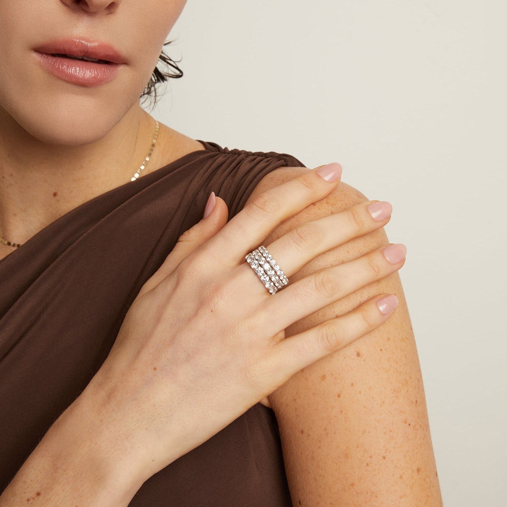 Lab Grown Diamond Eternity Ring Stack