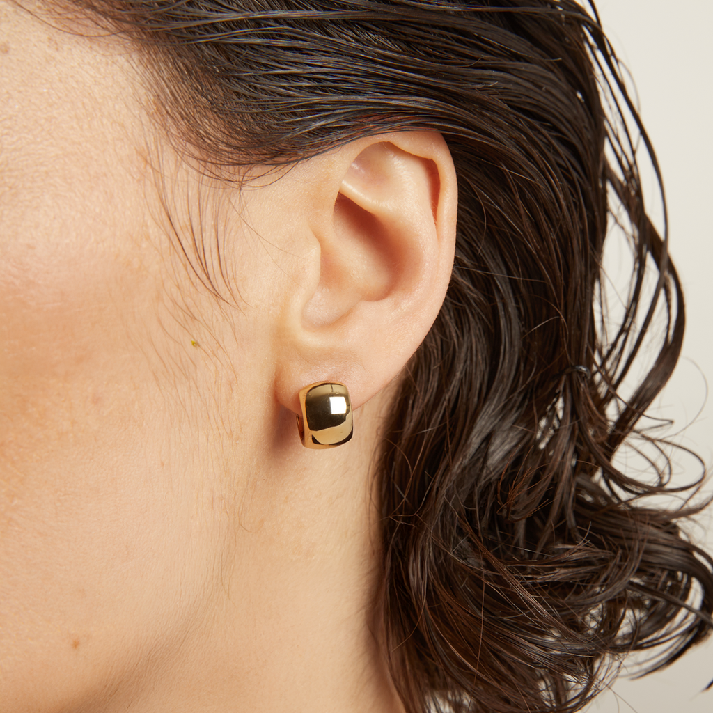 Chunky Huggie Earrings