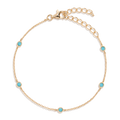 Aurate x Frye: Turquoise Station Bracelet