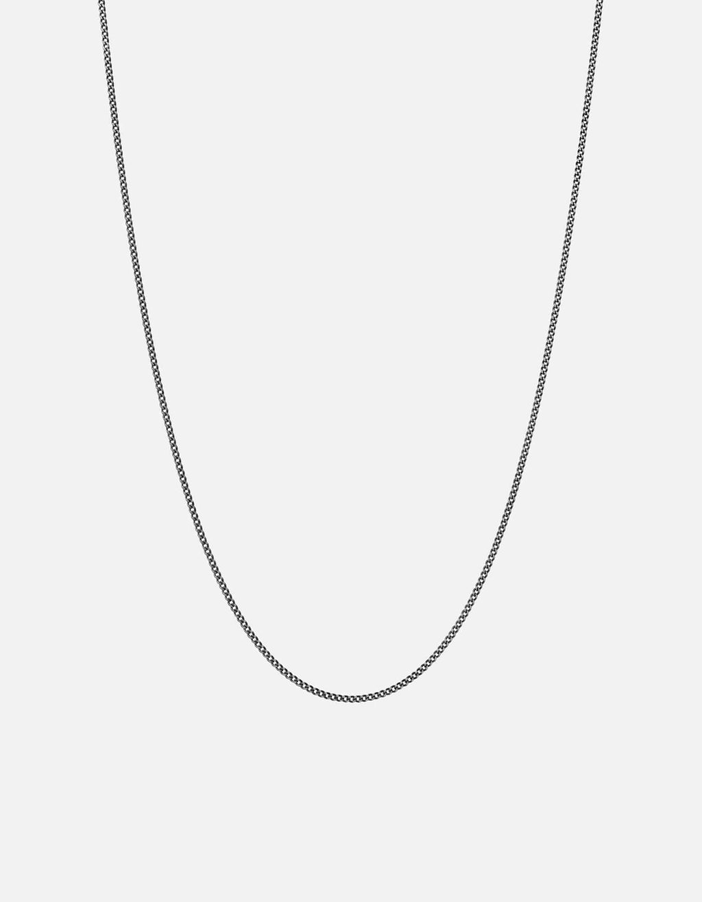 1.3mm Cuban Curb Chain Necklace, Sterling Silver