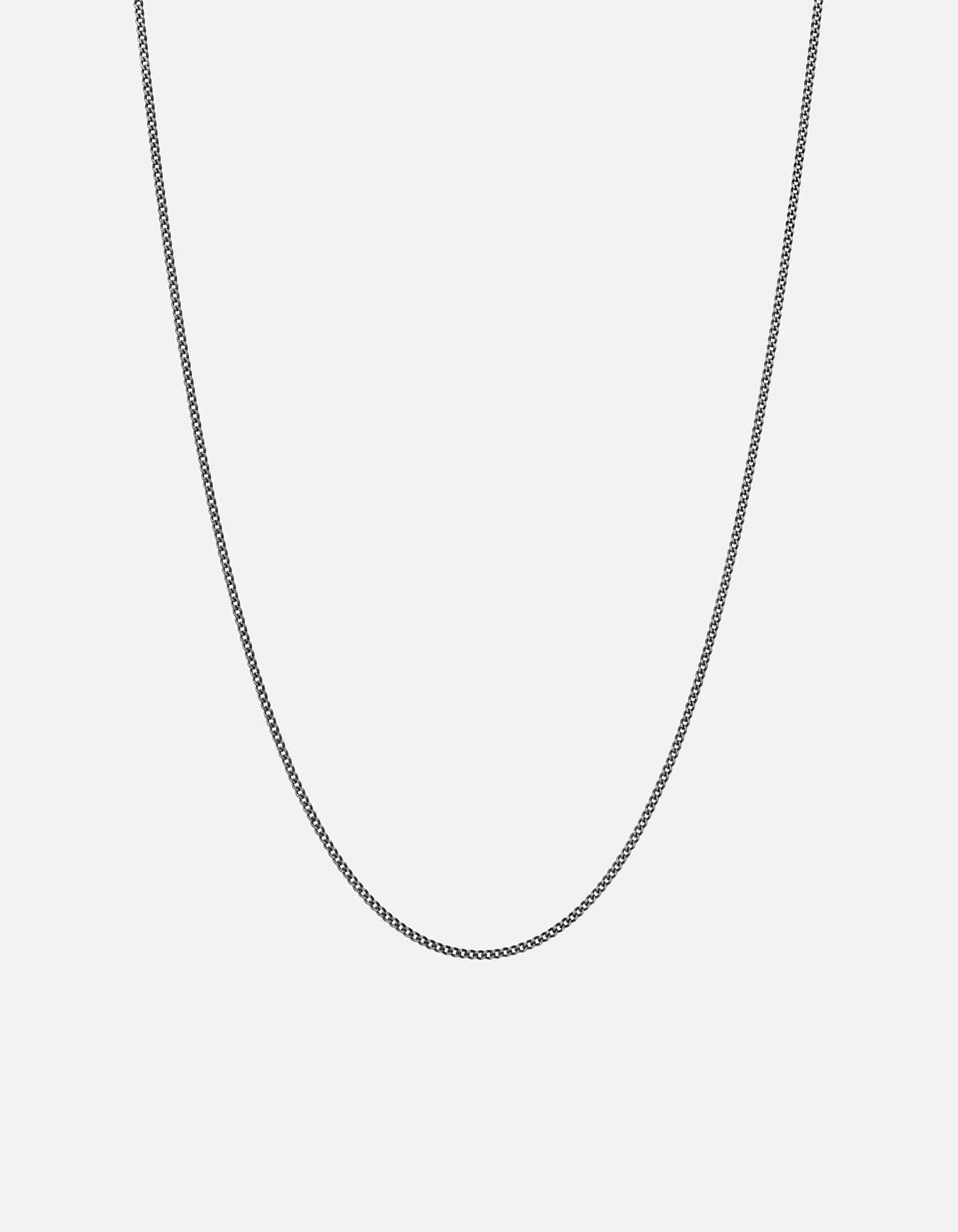 1.3mm Cuban Curb Chain Necklace, Sterling Silver