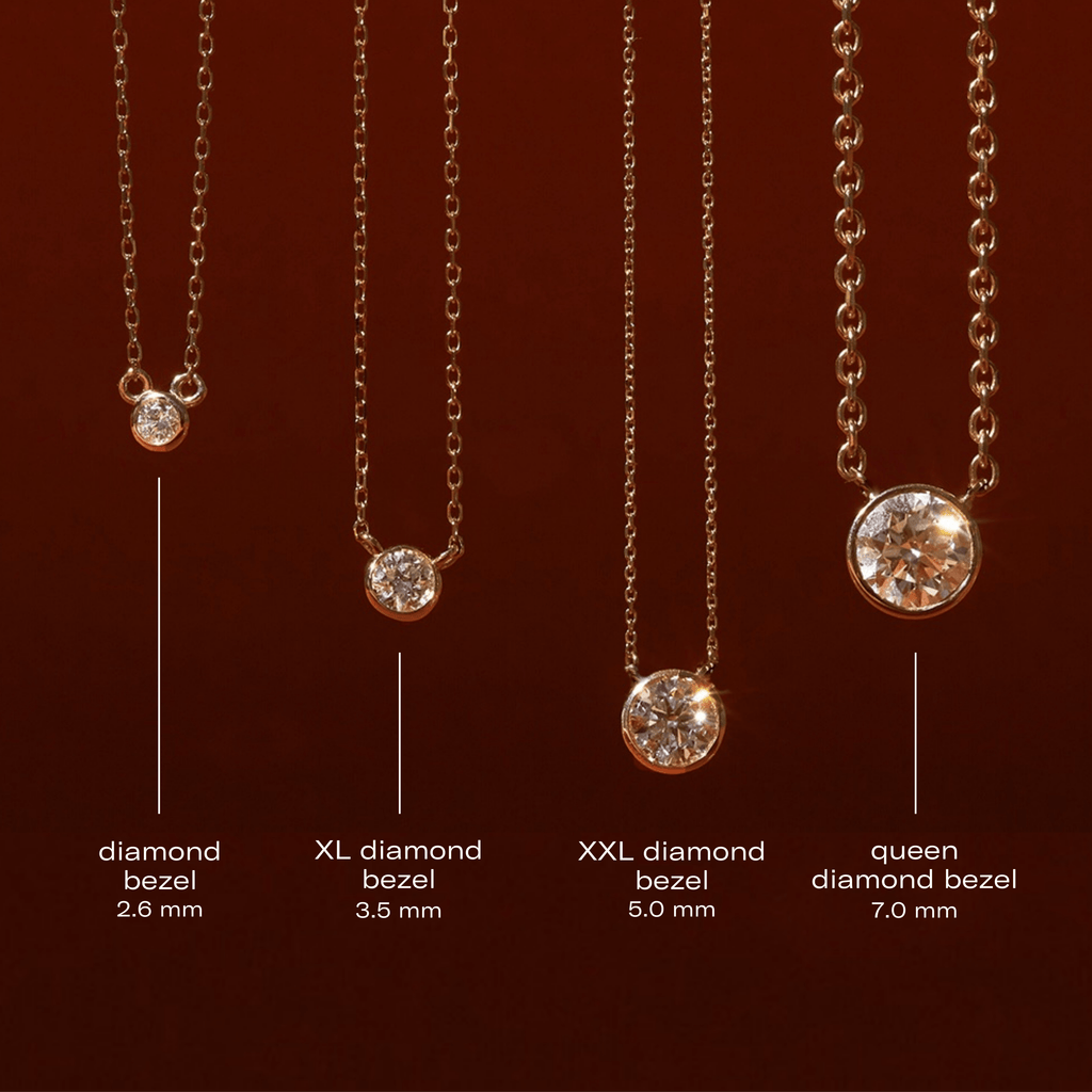 Mini Diamond Bezel Necklace