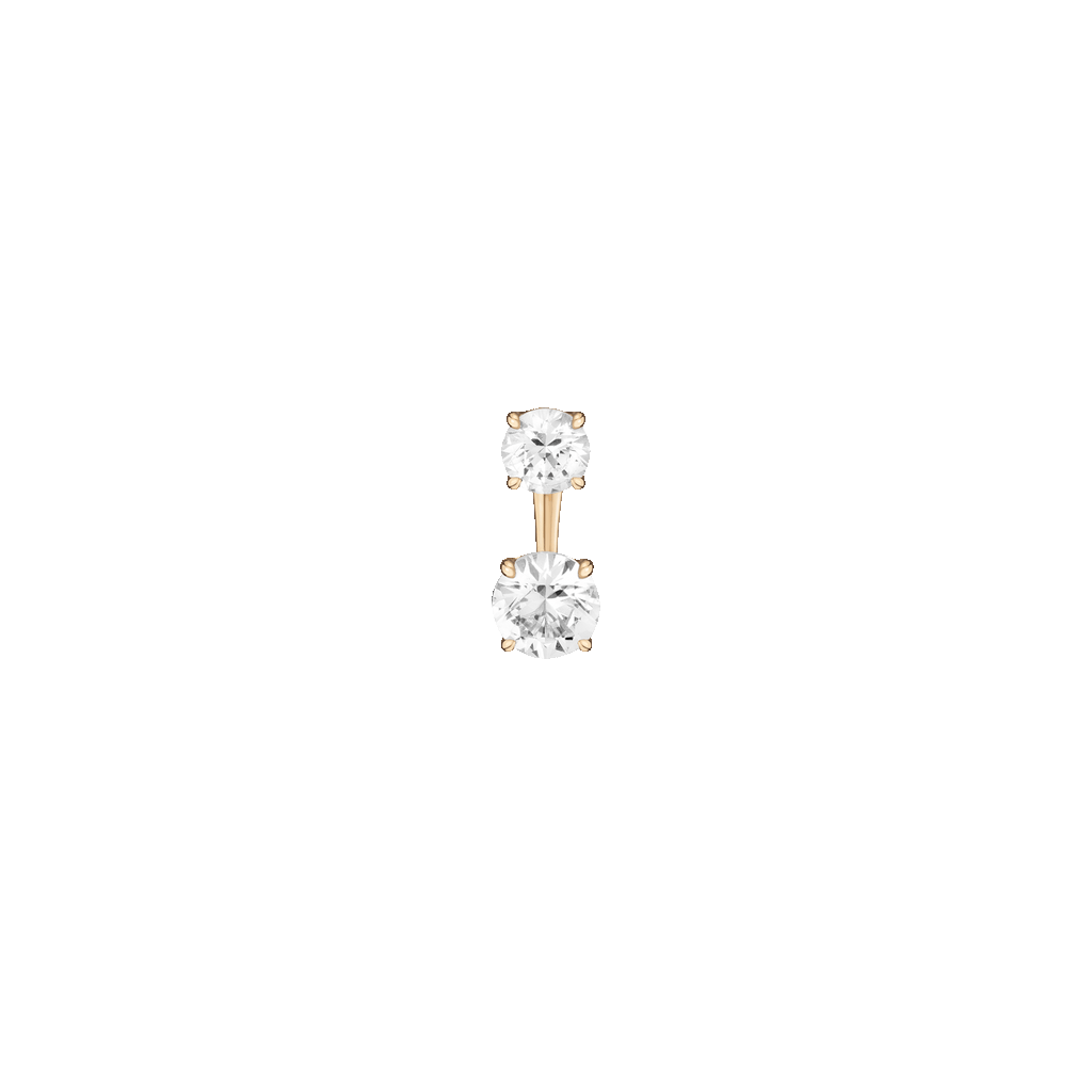 Lab Grown White Sapphire Ear Jacket
