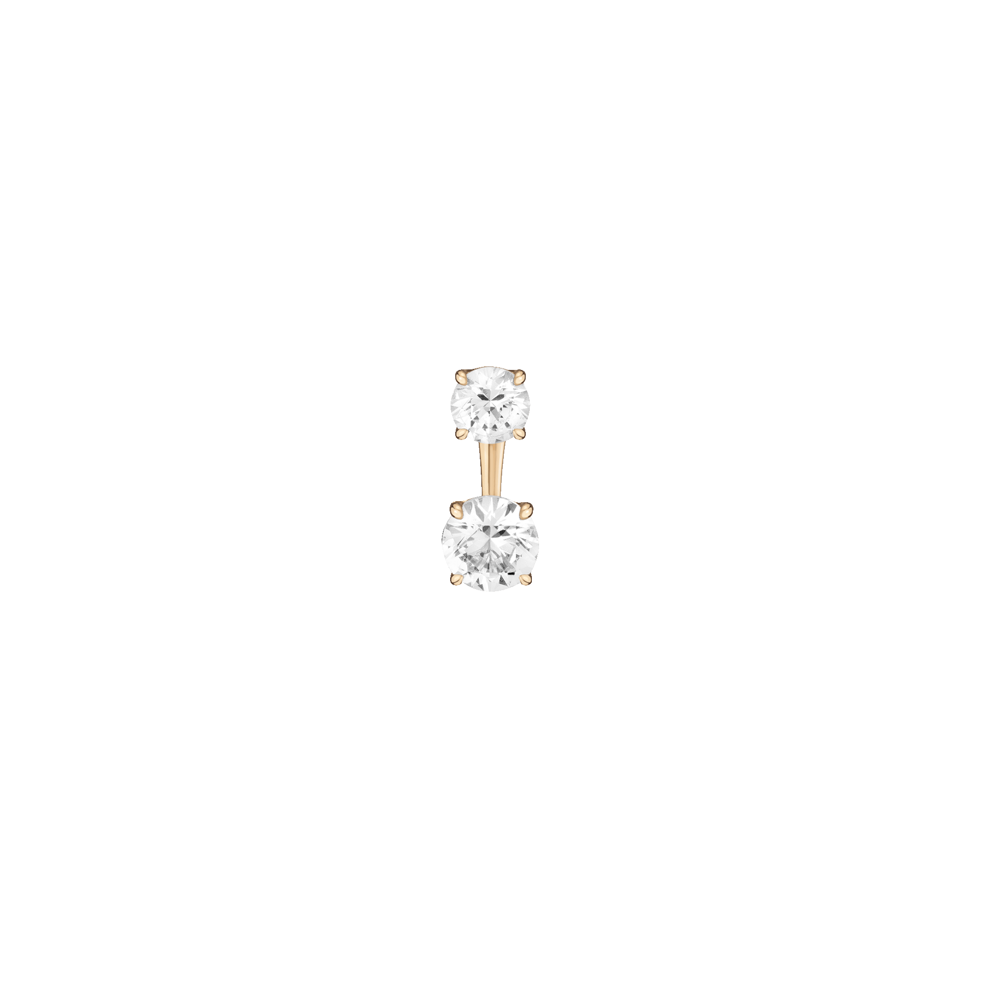 Lab Grown White Sapphire Ear Jacket