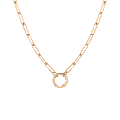 Paperclip Chain Charm Necklace